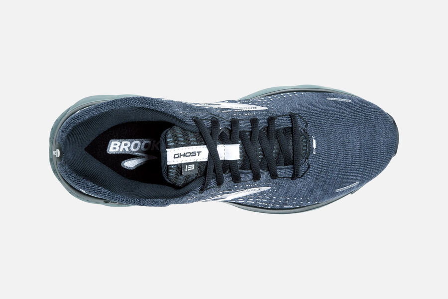 Brooks Ghost 13 Road Running Shoes Mens Navy/Grey 620387-YPA